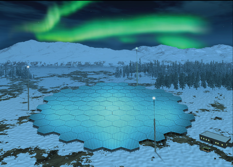Illustration of the EISCAT3D in aurora. @NIPR http://www.nipr.ac.jp