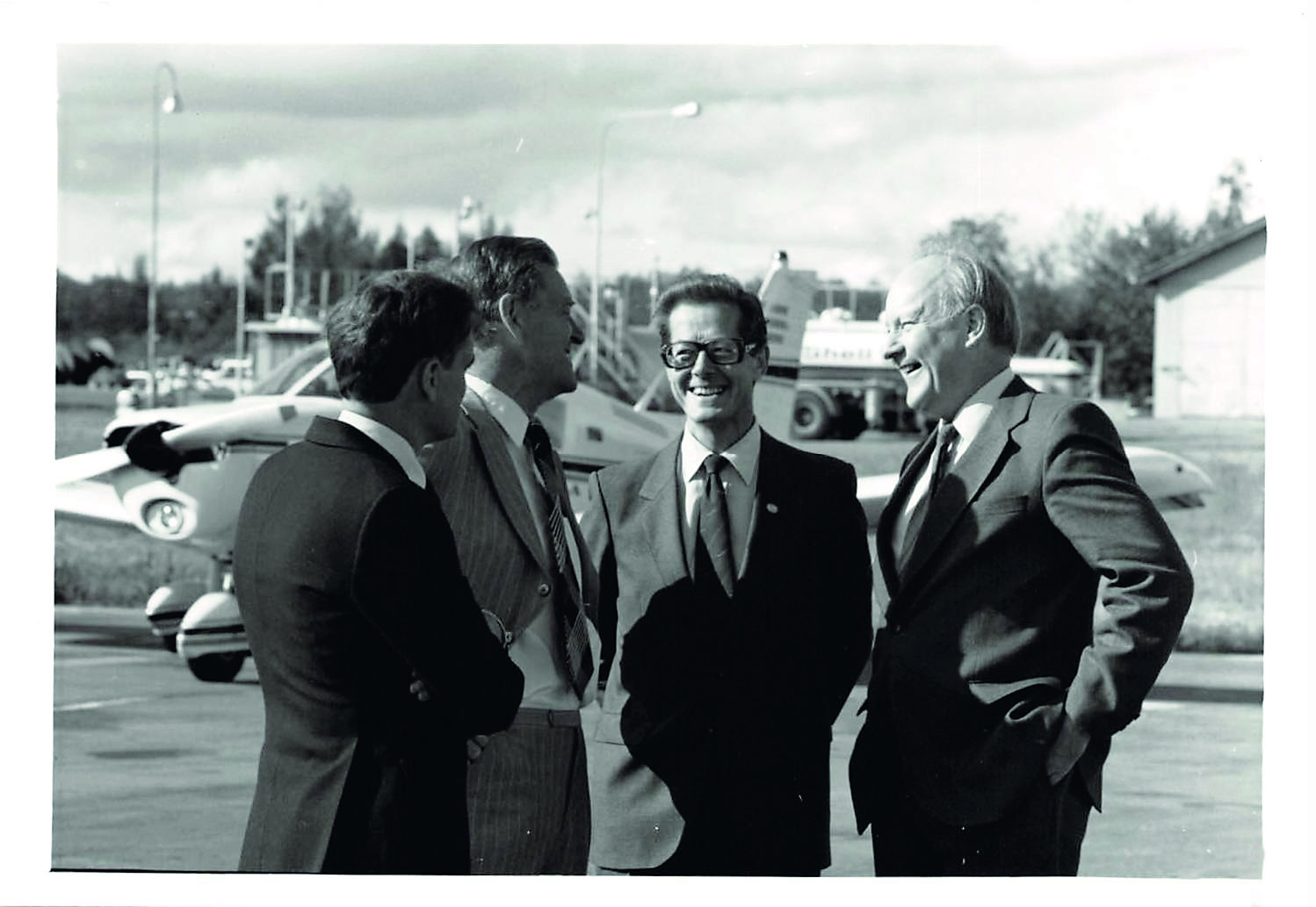 Professor emeritus Bengt Hultqvist before the inauguration of EISCAT, August 26 1981. © EISCAT Scientific Association