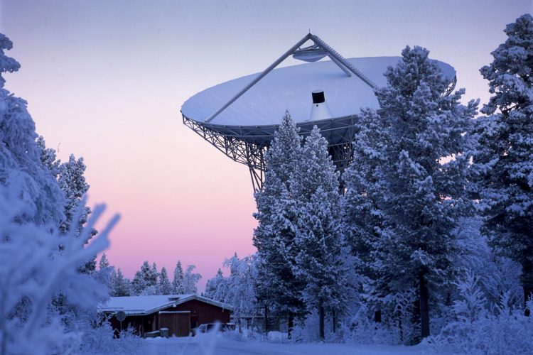 The old Kiruna antenna, now decommissioned.